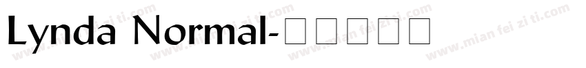 Lynda Normal字体转换